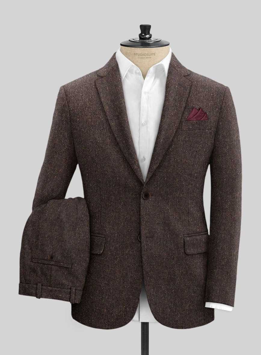 Brown Flecks Donegal Tweed Suit 4 Brown Flecks Donegal Tweed Suit - Image 2