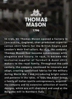Thomas Mason Cloudy Blue Shirt -Men's Clothing Shop 06 39