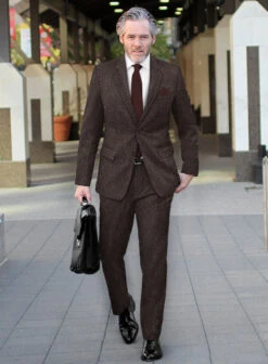 Brown Flecks Donegal Tweed Suit 13 Brown Flecks Donegal Tweed Suit -Men's Clothing Shop 07 1