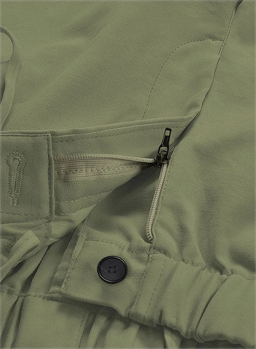 Easy Pants Green Cotton Canvas 9 Easy Pants Green Cotton Canvas - Image 7