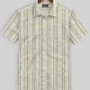 Aleno Stripe Linen Shirt 1 Aleno Stripe Linen Shirt -Men's Clothing Shop alenostripelinenshorsleshirtlook