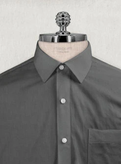 Ash Gray Stretch Twill Shirt -Men's Clothing Shop ashgraystrchtwlshirtlook 2