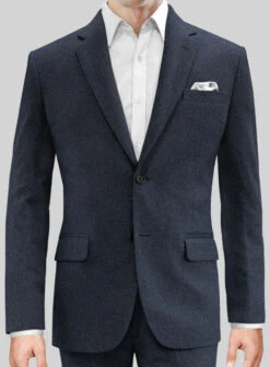 Blue Heavy Tweed Suit -Men's Clothing Shop blueheavytwdsuitlk 3