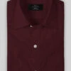 Burgundy Herringbone Cotton Shirt -Men's Clothing Shop burgundyherringbonecottonshirtlook