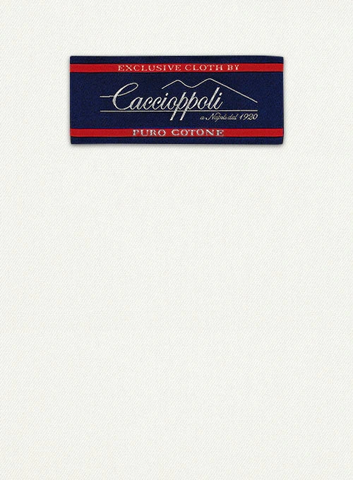 Caccioppoli Cotton Gabardine Off White Pants 4 Caccioppoli Cotton Gabardine Off White Pants - Image 2