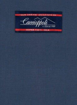 Caccioppoli Sun Dream Amango Flat Blue Wool Silk Pants -Men's Clothing Shop caccioppolidamangoflatbluepantslook 1