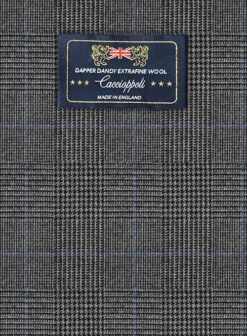 Caccioppoli Dapper Dandy Varto Glen Gray Wool Pants -Men's Clothing Shop caccioppolidapperdandyvartoglengraypantslook 1