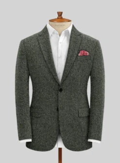 Dark Olive Flecks Donegal Tweed Suit -Men's Clothing Shop darkoliveflecksdonegaltweedsuitlk 2