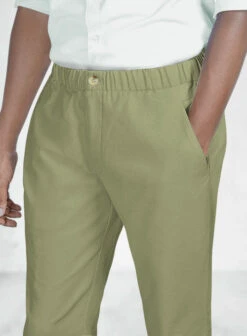 Easy Pants Army Green -Men's Clothing Shop easypantsarmygreenpantslook 4