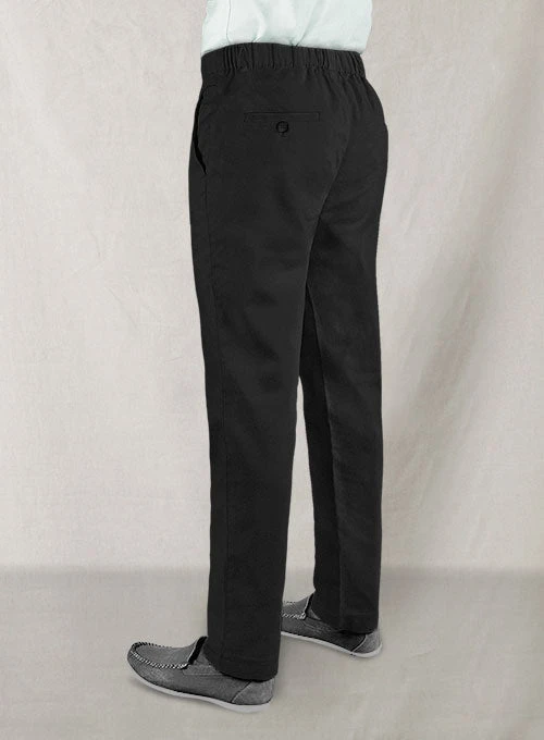 Easy Pants Black Cotton Canvas 4 Easy Pants Black Cotton Canvas - Image 2