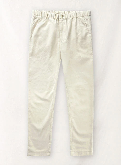 Easy Pants Light Beige Cotton Canvas 3 Easy Pants Light Beige Cotton Canvas