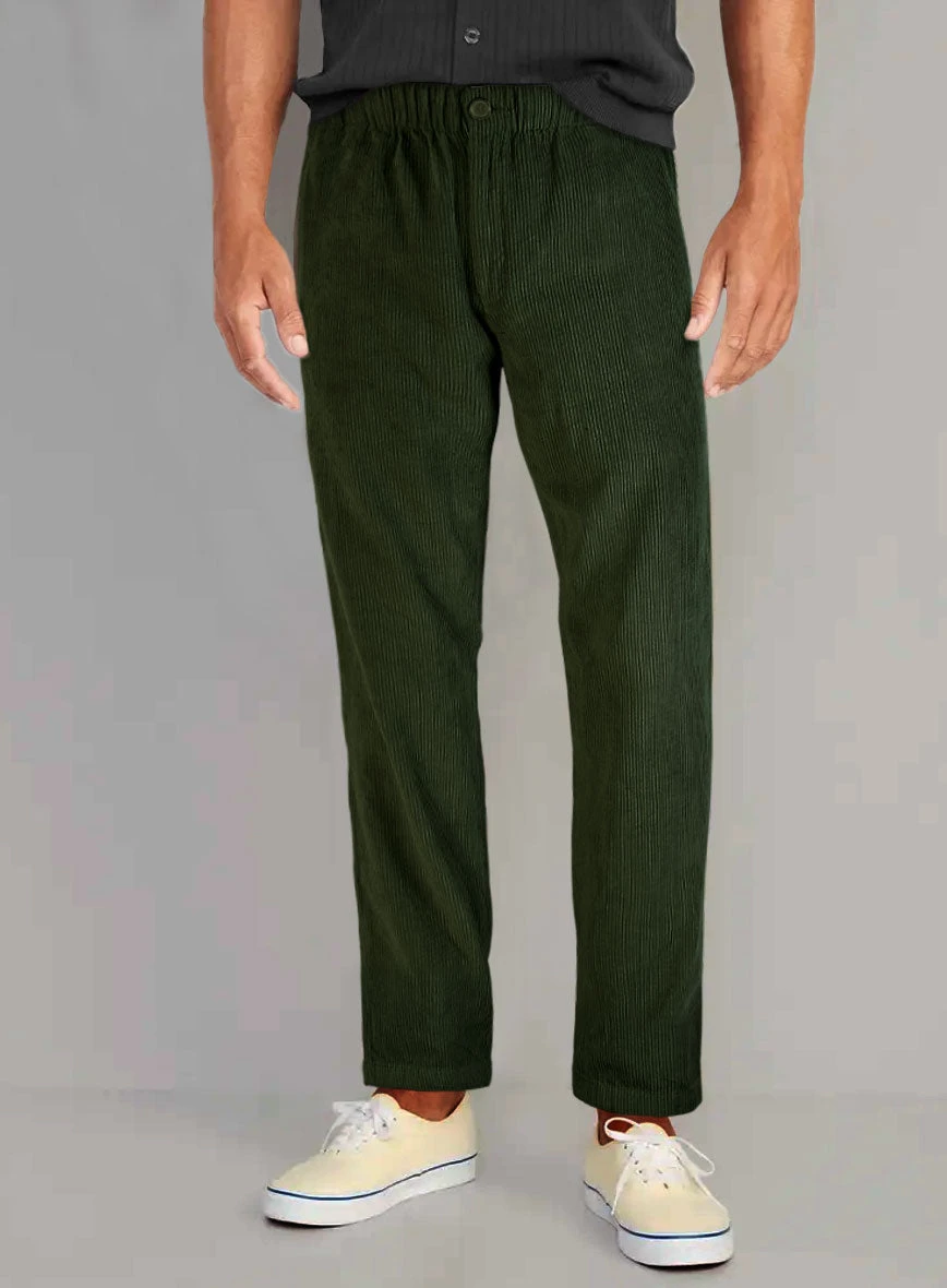 Easy Pants Olive Green Corduroy 3 Easy Pants Olive Green Corduroy - Image 2