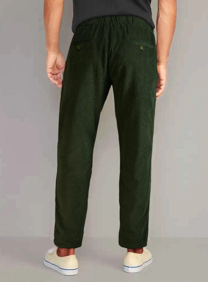 Easy Pants Olive Green Corduroy 4 Easy Pants Olive Green Corduroy - Image 3
