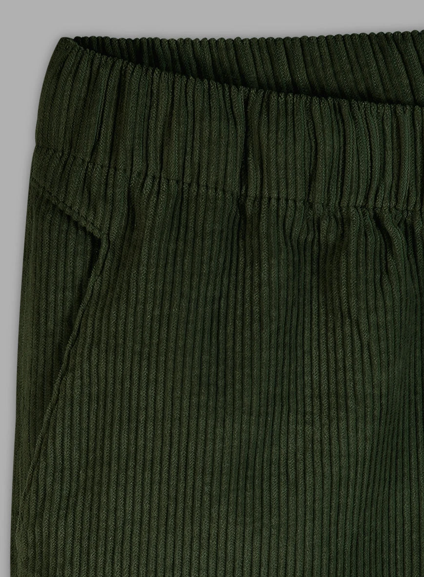 Easy Pants Olive Green Corduroy 6 Easy Pants Olive Green Corduroy - Image 5