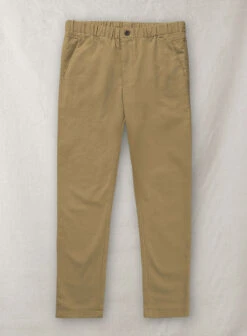 Easy Pants Tan Cotton Canvas