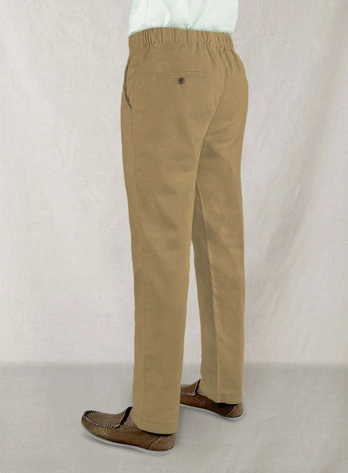 Easy Pants Tan Cotton Canvas 4 Easy Pants Tan Cotton Canvas - Image 2