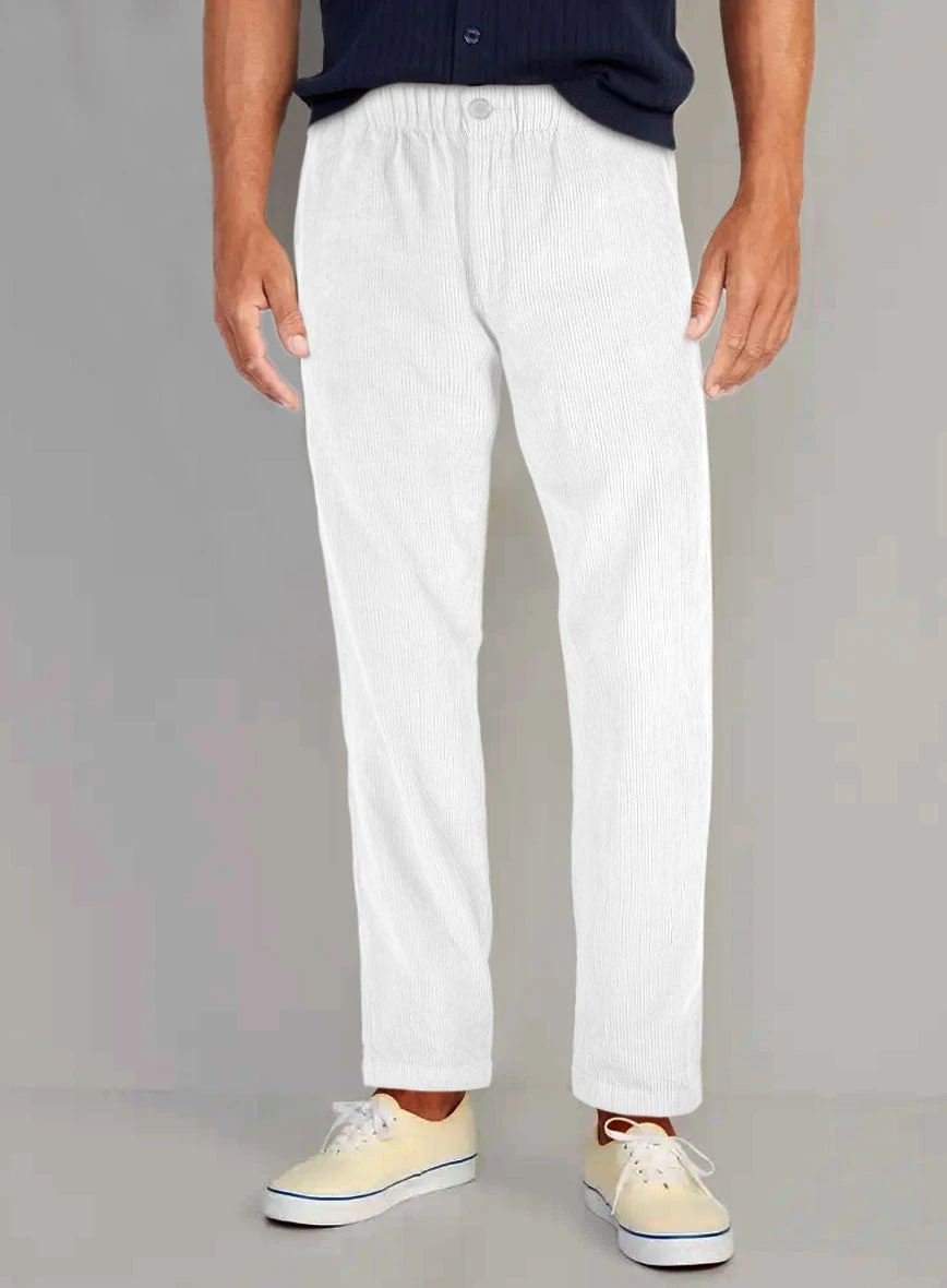 Easy Pants White Corduroy 4 Easy Pants White Corduroy - Image 2