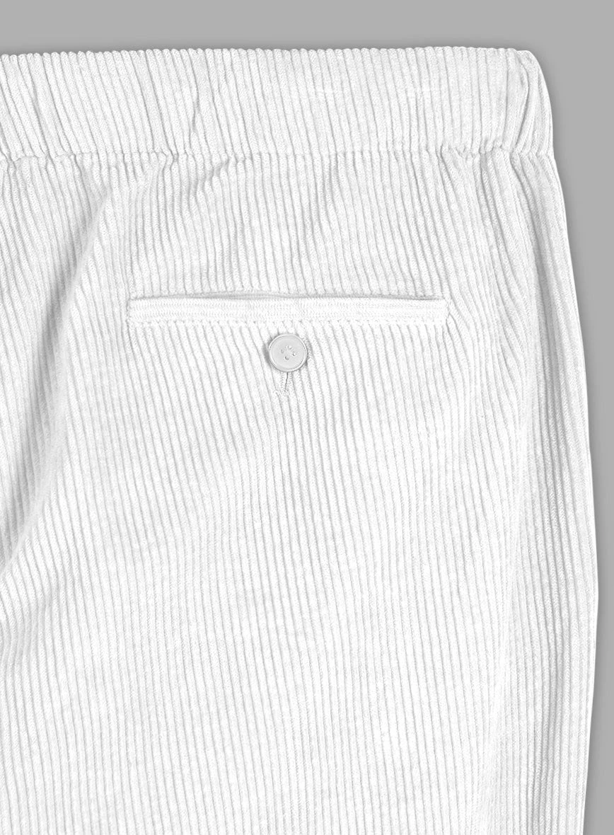 Easy Pants White Corduroy 8 Easy Pants White Corduroy - Image 6