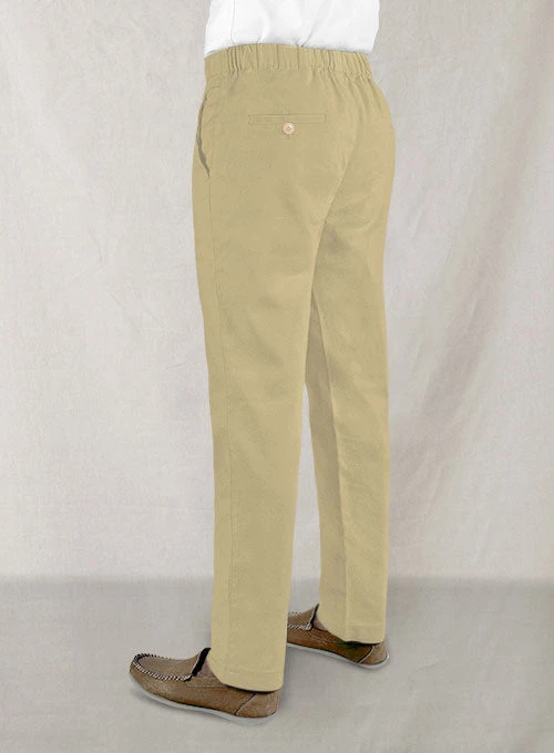 Easy Pants Beige Cotton Canvas 4 Easy Pants Beige Cotton Canvas - Image 2