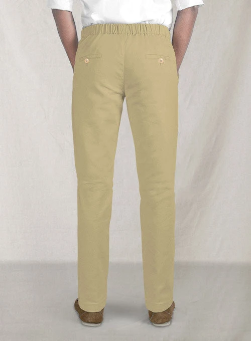 Easy Pants Beige Cotton Canvas 5 Easy Pants Beige Cotton Canvas - Image 3