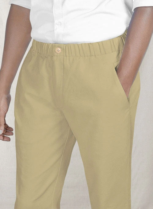 Easy Pants Beige Cotton Canvas 6 Easy Pants Beige Cotton Canvas - Image 4