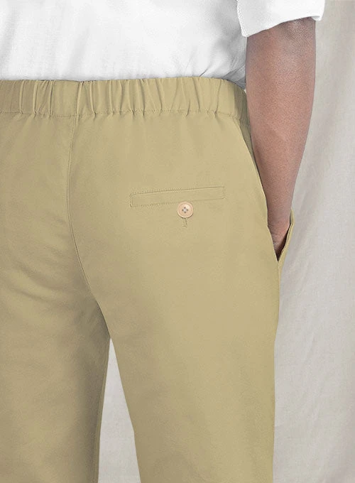 Easy Pants Beige Cotton Canvas 7 Easy Pants Beige Cotton Canvas - Image 5