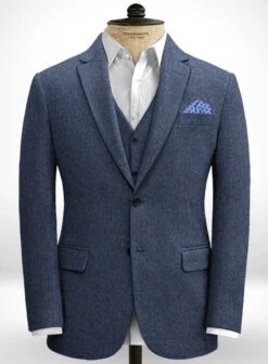 Empire Blue Tweed Suit -Men's Clothing Shop empiblutwdsuitlook 3