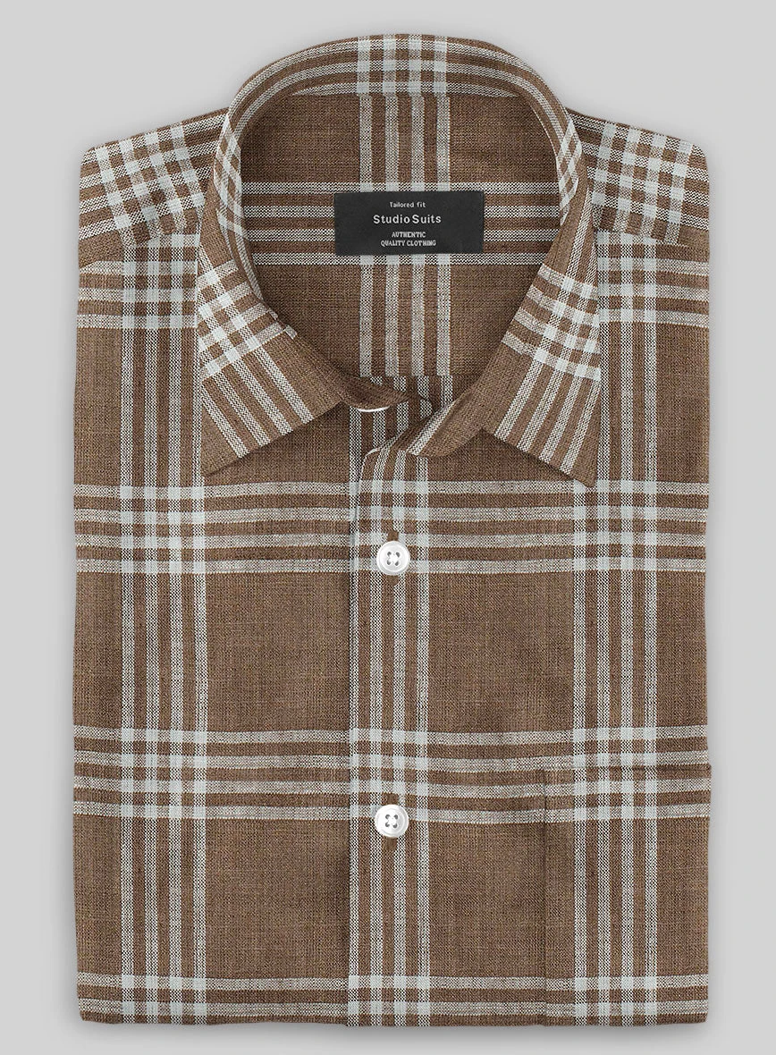 Esar Checks Linen Shirt 3 Esar Checks Linen Shirt