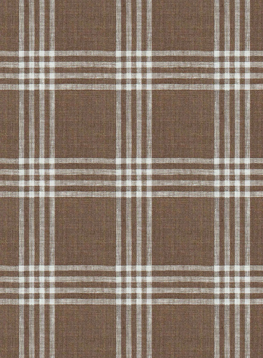 Esar Checks Linen Shirt 5 Esar Checks Linen Shirt - Image 3