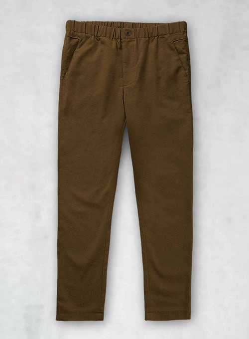 Easy Pants Brown Cotton Canvas 3 Easy Pants Brown Cotton Canvas