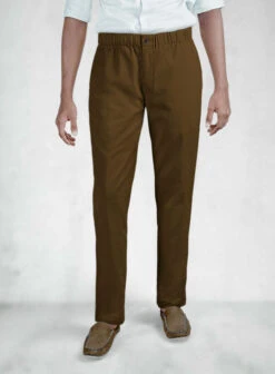 Easy Pants Brown Cotton Canvas 17 Easy Pants Brown Cotton Canvas -Men's Clothing Shop esypantsbrncotcanvas 1