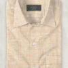 European Light Brown Linen Shirt 1 European Light Brown Linen Shirt -Men's Clothing Shop europligbrownshirt