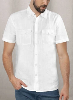 European White Linen Western Style Shirt -Men's Clothing Shop europwhitelinenwesternstyleshirtlook 1 71683a2c af16 41f6 bad1 17b4aecfb5a4