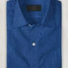 European Sapphire Blue Linen Shirt -Men's Clothing Shop eurosapphirebluelinenshirtlook