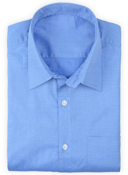 Filafil Poplene Blue Washed Shirt 3 Filafil Poplene Blue Washed Shirt