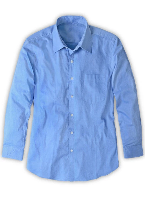 Filafil Poplene Blue Washed Shirt 4 Filafil Poplene Blue Washed Shirt - Image 2