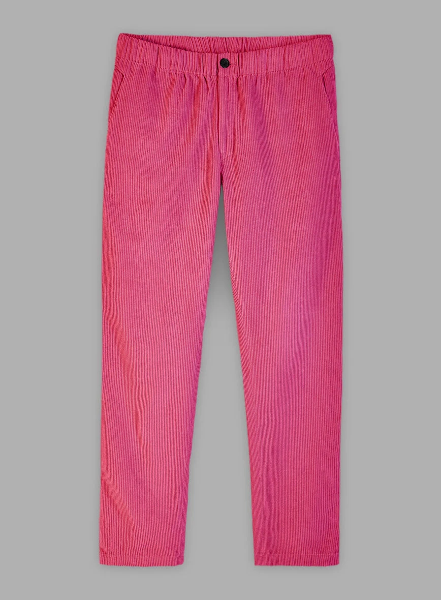 Easy Pants Fusica Pink Corduroy 3 Easy Pants Fusica Pink Corduroy