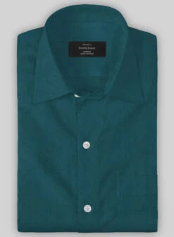 Giza Teal Cotton Shirt