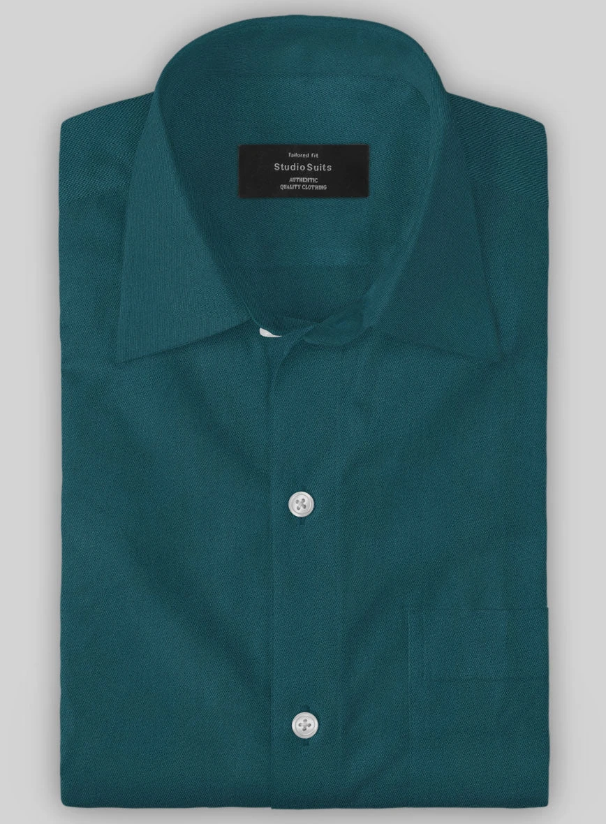 Giza Teal Cotton Shirt 3 Giza Teal Cotton Shirt