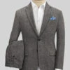 Gray Herringbone Flecks Donegal Tweed Suit -Men's Clothing Shop grayherringflkdonegaltwsuitlook
