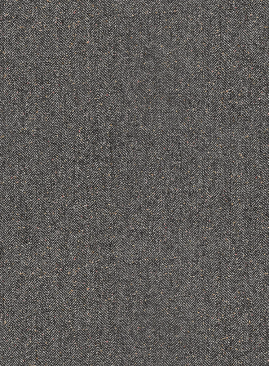 Gray Herringbone Flecks Donegal Tweed Suit 9 Gray Herringbone Flecks Donegal Tweed Suit - Image 7