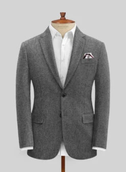 Gray Tweed Suit -Men's Clothing Shop graytwdsuitlk 2