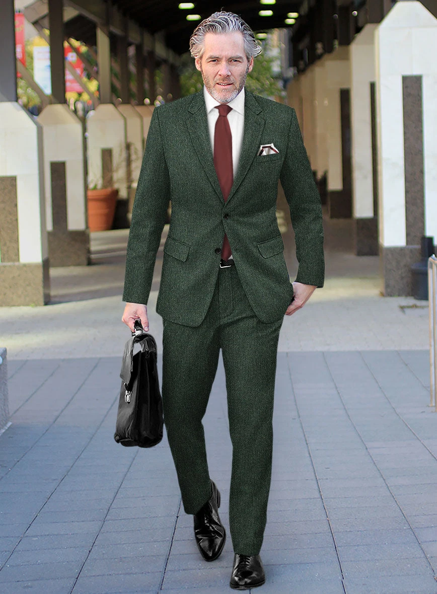 Haberdasher Green Tweed Suit 4 Haberdasher Green Tweed Suit - Image 2
