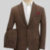 Haberdasher Autumn Rust Tweed Suit 1 Haberdasher Autumn Rust Tweed Suit -Men's Clothing Shop haberdasherwinetweedsuitlook