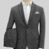 Harris Tweed Charcoal Chevron Suit 1 Harris Tweed Charcoal Chevron Suit -Men's Clothing Shop harristweedcharcoalchevronsuitlook