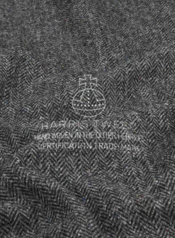 Harris Tweed Charcoal Chevron Suit -Men's Clothing Shop harristweedcharcoalchevronsuitlook 5