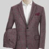 Highlander Heavy Maroon Houndstooth Tweed Suit -Men's Clothing Shop highlanderheavymaroonhoundstoothtweedsuitlk