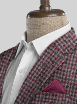 Highlander Heavy Maroon Houndstooth Tweed Suit 15 Highlander Heavy Maroon Houndstooth Tweed Suit -Men's Clothing Shop highlanderheavymaroonhoundstoothtweedsuitlk 3
