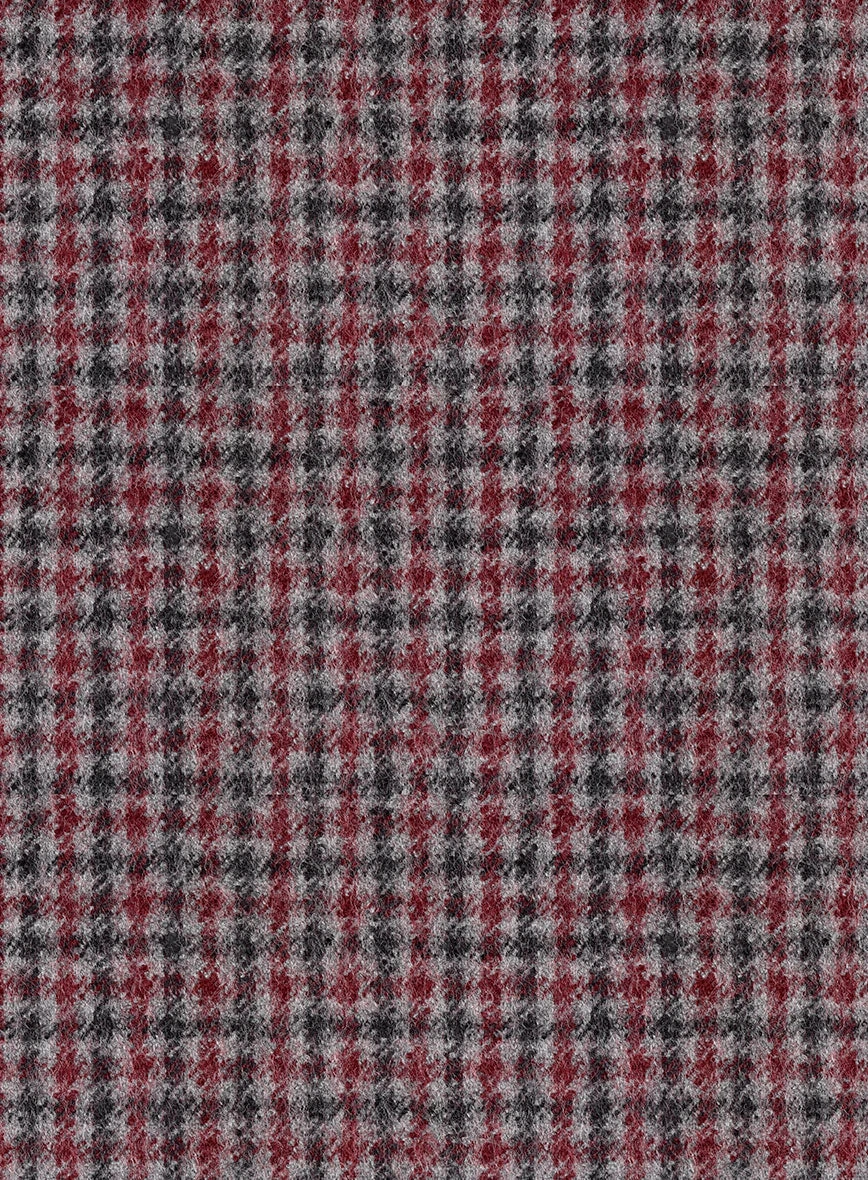 Highlander Heavy Maroon Houndstooth Tweed Suit 9 Highlander Heavy Maroon Houndstooth Tweed Suit - Image 7