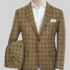 Highlander Heavy Mustard Check Tweed Suit -Men's Clothing Shop highlanderheavymustardchecktweedsuitlk